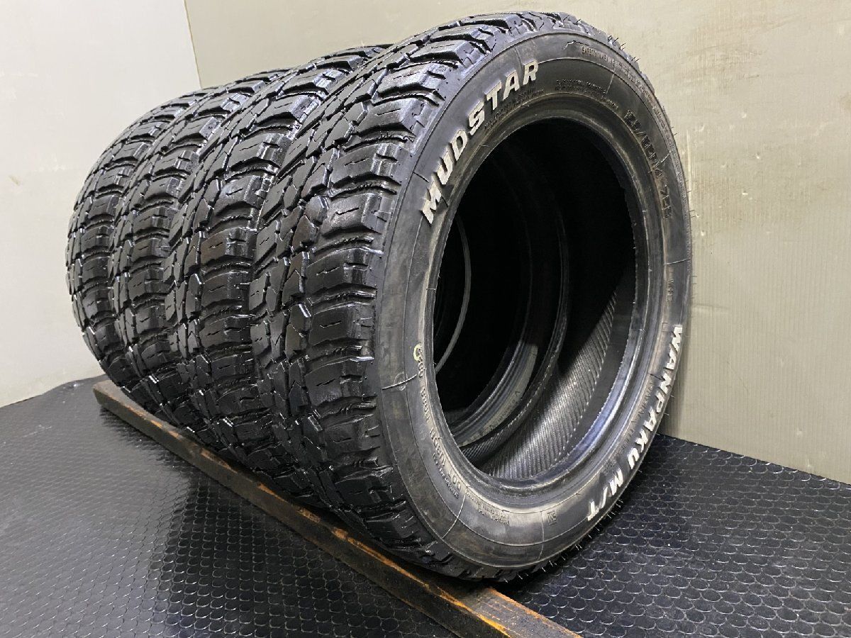 MUDSTAR WANPAKU M/T マッドスター 155/65R14 14インチ 夏タイヤ 4本 22年製 ホワイトレター スペーシアギア ウェイク等　(KTG647)