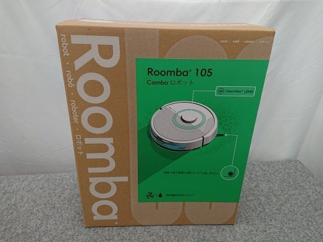 【未使用品】 アイロボット iRobot ルンバ105 コンボ 掃除機&床拭きロボット Y311260 ホワイト Roomba 105 Combo ロボット掃除機