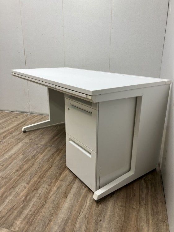 中古品】オカムラ アドバンスシリーズ 1400平デスク+ワゴンセット