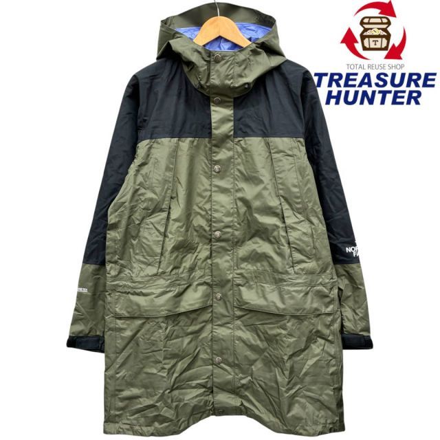 THE NORTH FACE マウンテンレインテックスコート NP11940 サイズL カーキ×ブラック ノースフェイス 【100065543006】