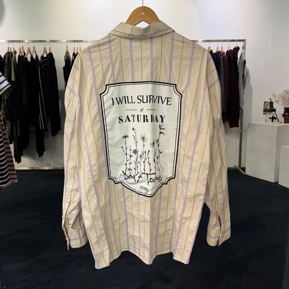 100ハンSYSTEM homme ストライプ シャツ