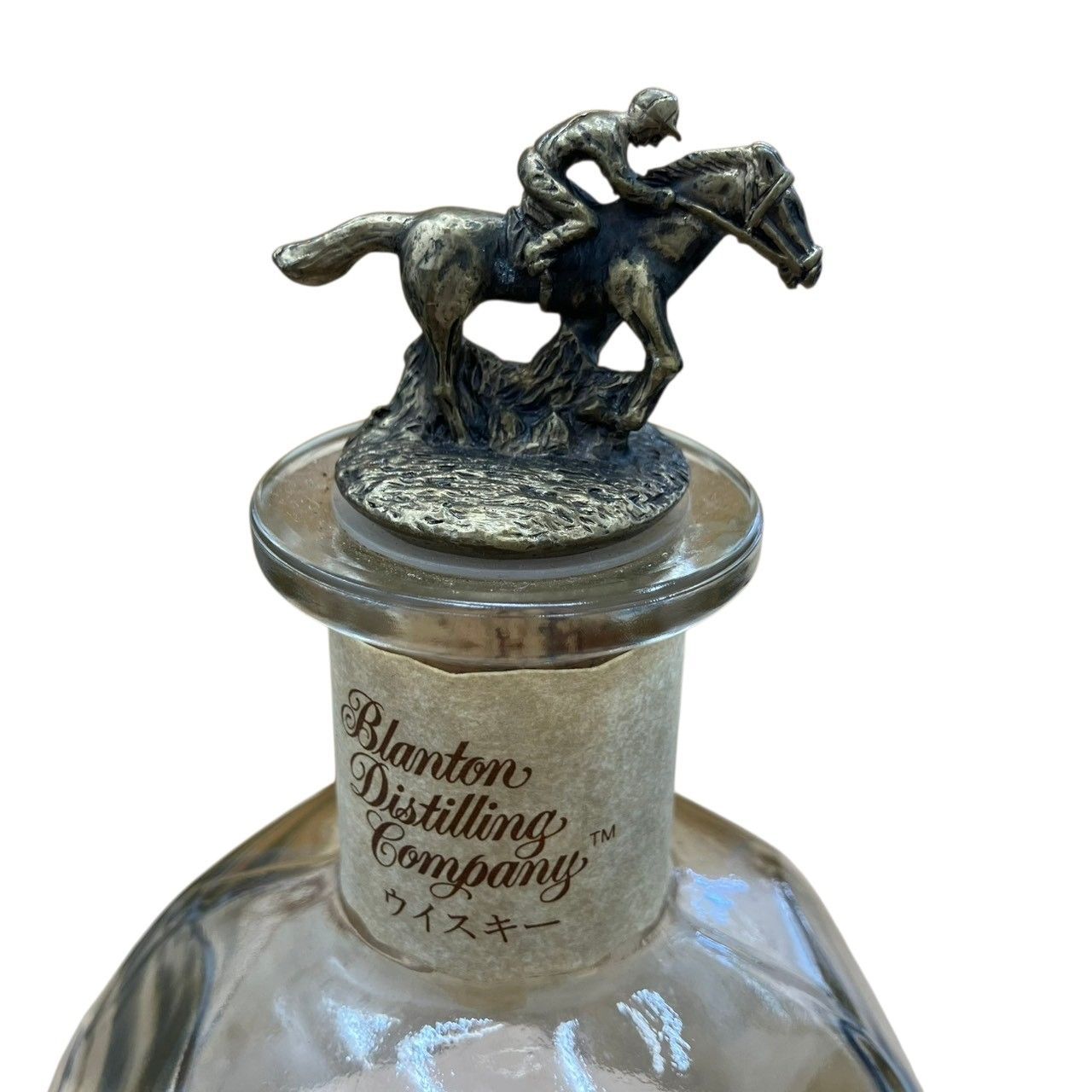 ☆【ヴィンテージ】Blanton's 馬の騎手付きボトル 空瓶 巾着袋付き