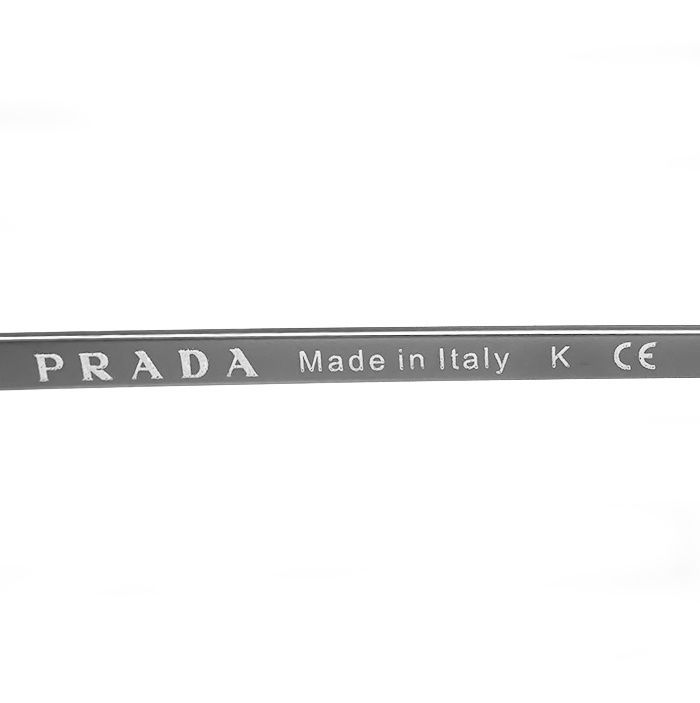 ※併売商品※◆中古美品◆PRADA【プラダ】メガネフレーム グレー シルバー プラダスポーツ ウェリントン 軽い メンズ レディース　M1861