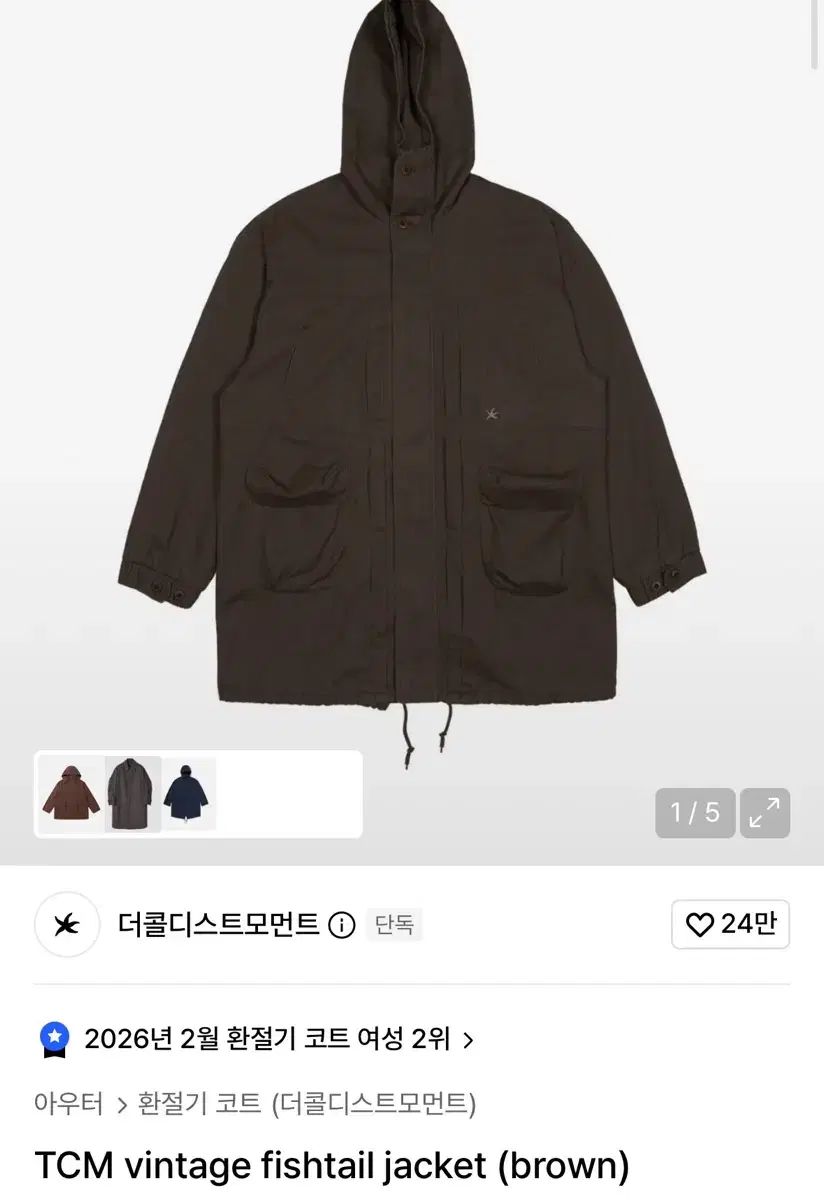 THECOLDESTMOMENT ザコールデストモーメント ヴィンテージ フィッシュテールパーカー ジャケット マウンテンパーカー m
