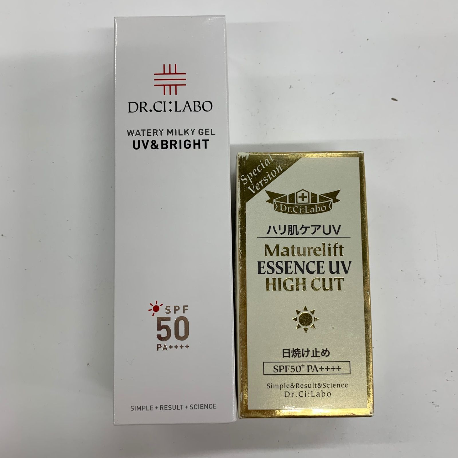 D4026 Dr.Ci:Labo ドクターシーラボ UVミルキーゲルN 50g/シーラボ MLエッセンスUVHC 40ml 計2点セット