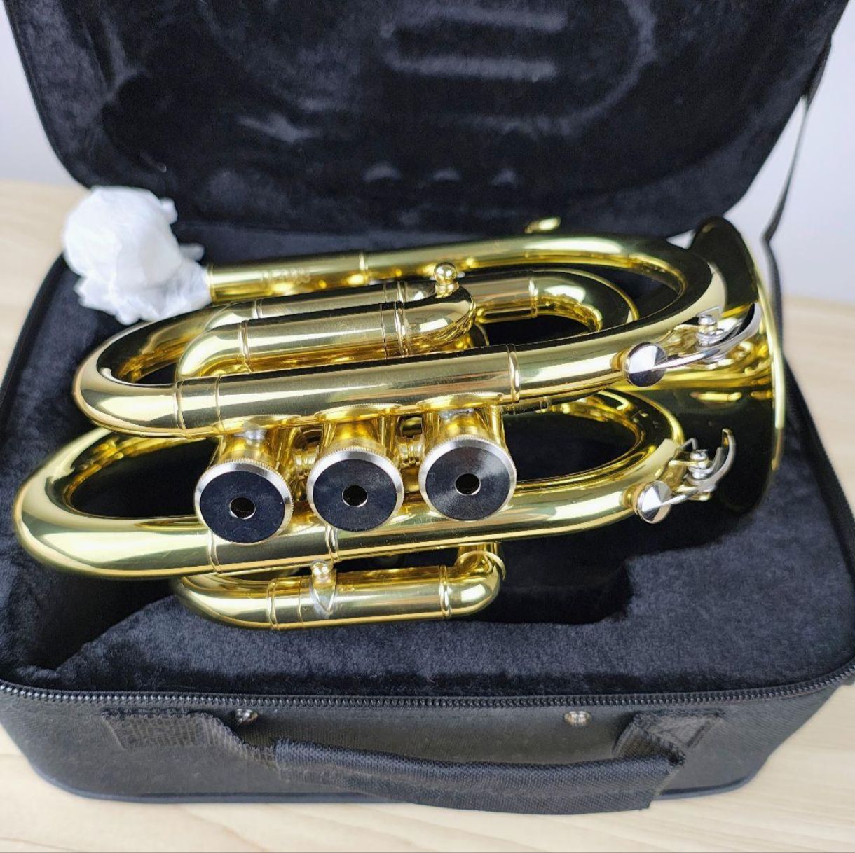 美品】Kaerntner ケルントナー ポケットトランペット KTR-33P ゴールド