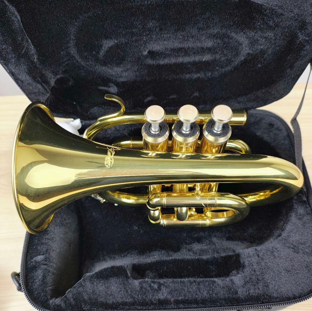 Kaerntner ケルントナー ポケットトランペット 金管楽器 音出し確認済み 美品】Kaerntner ケルントナー ポケットトランペット KTR-33P ゴールド