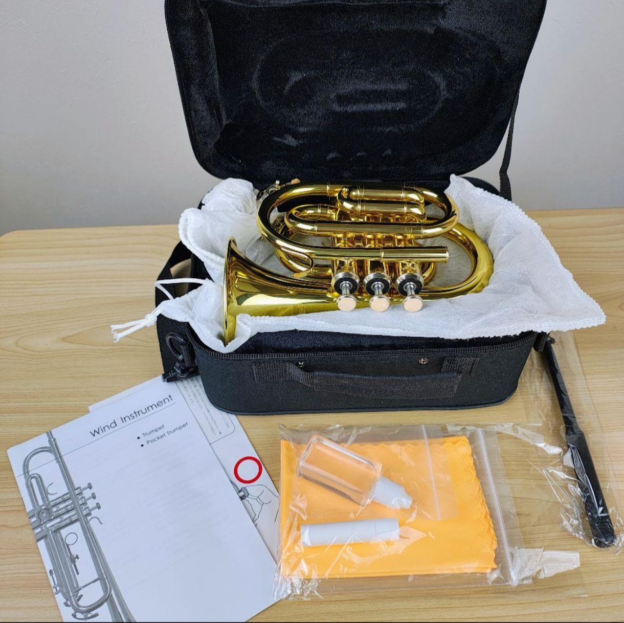 美品】Kaerntner ケルントナー ポケットトランペット KTR-33P ゴールド