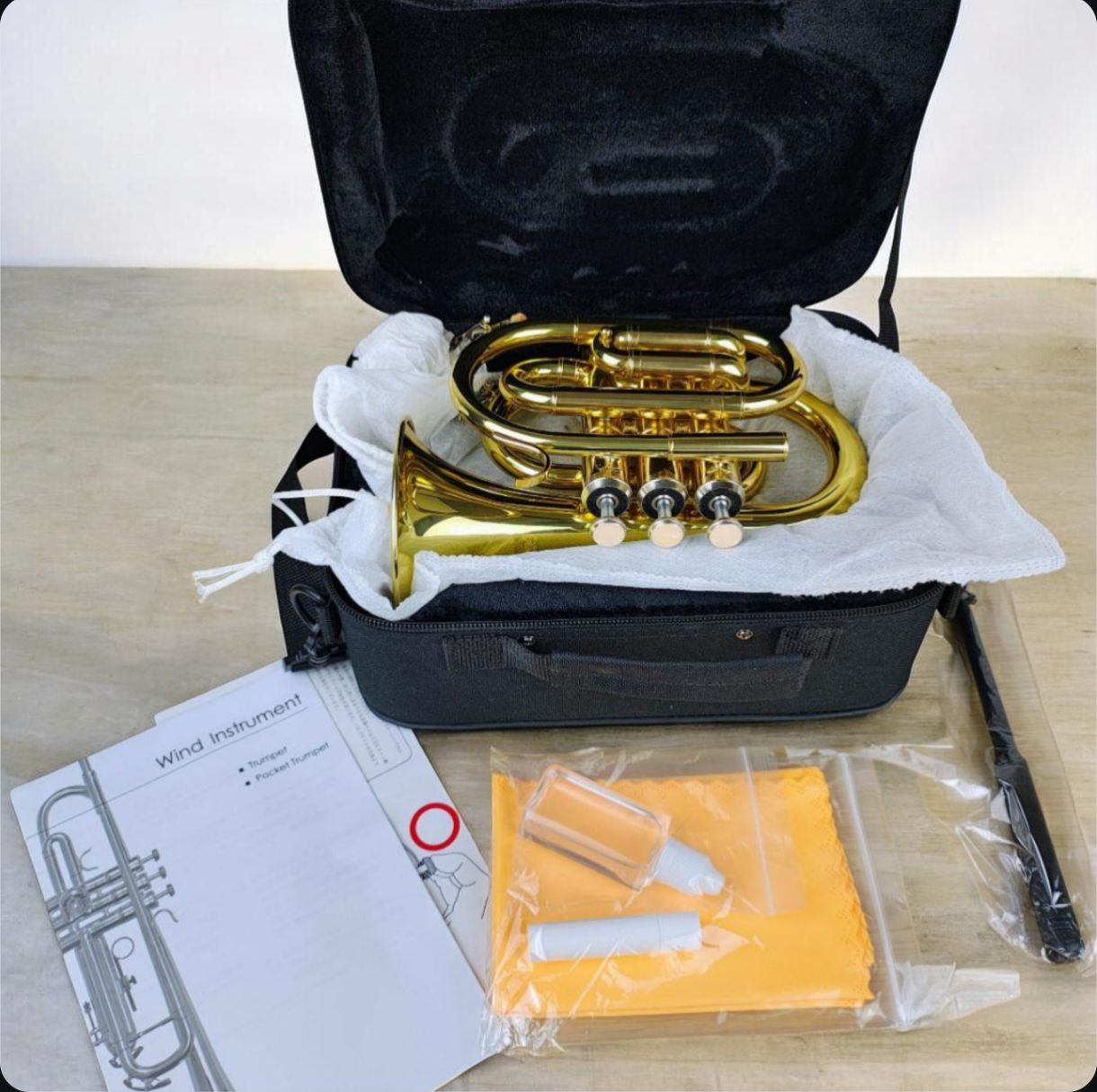 美品】Kaerntner ケルントナー ポケットトランペット KTR-33P ゴールド