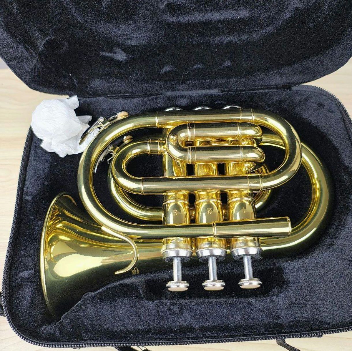 美品】Kaerntner ケルントナー ポケットトランペット KTR-33P ゴールド 