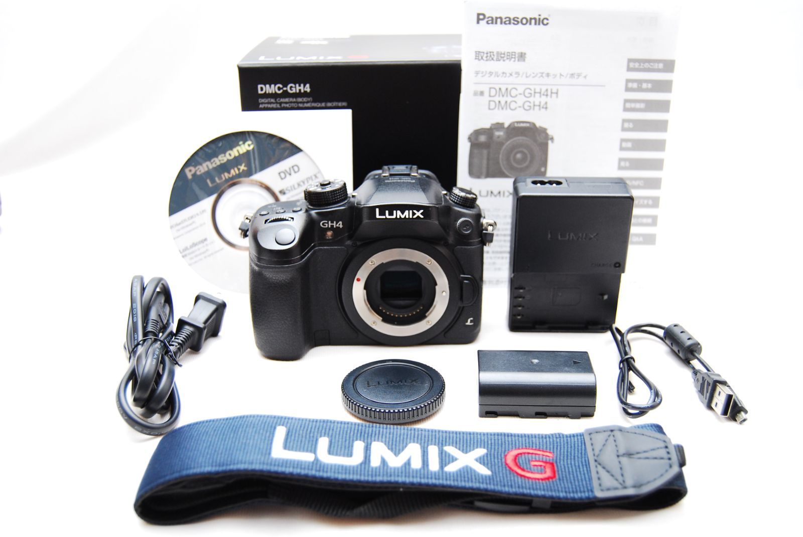 ★美品　ショット数１７５８回　パナソニック ミラーレス一眼カメラ ルミックス GH4 ボディ ブラック DMC-GH4-K★