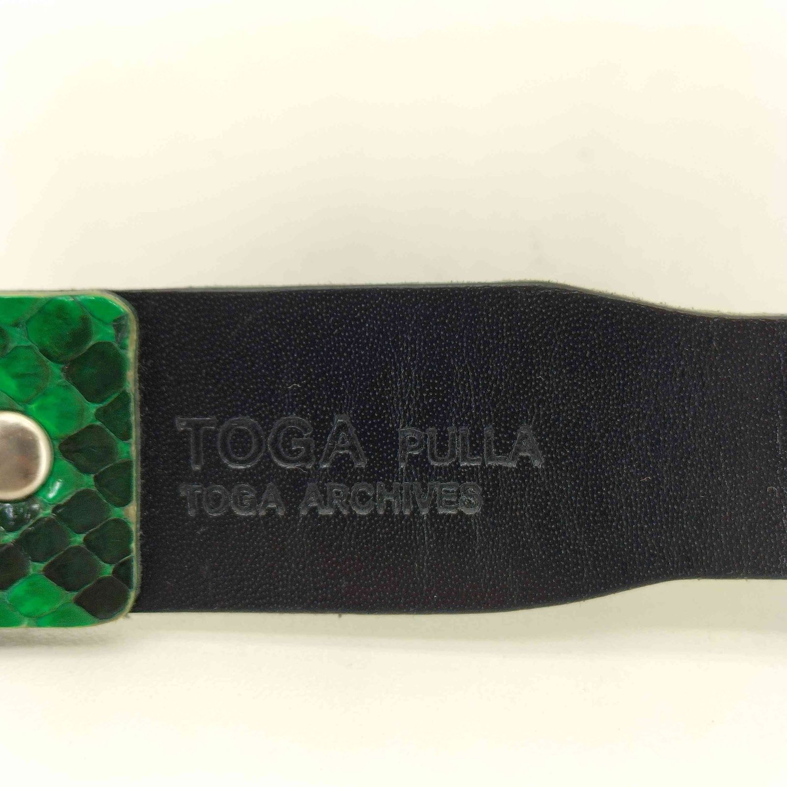 トーガプルラ TOGA PULLA レザー コンビベルト レディース 表記無