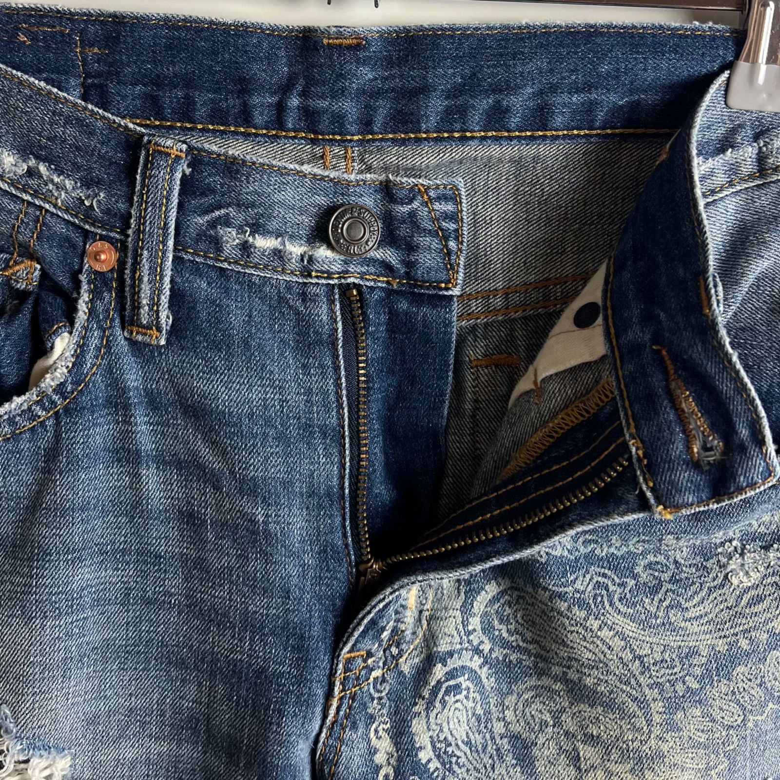 あRalph Lauren デニムサプライ クラスト クラッシュ デニム DENIM&SUPPLY RALPH LAUREN boyfriend crush paisley denim pants 24