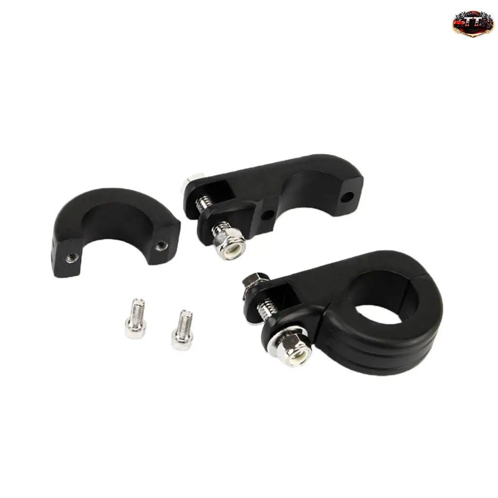 38mmフットペグマウントクランプハイウェイフットレストシステムモーターサイクルアクセサリーキットエンジンガード