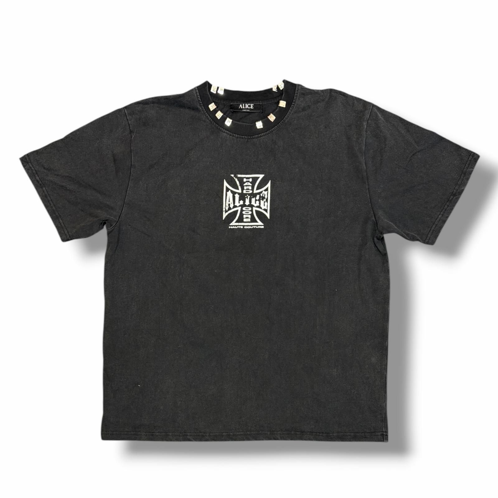 ALICE HOLLYWOOD × NUBIAN MOTO COUTURE SS T-SHIRT ロゴプリントT