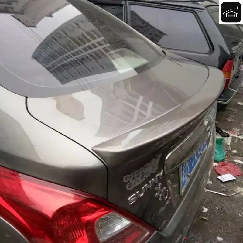 ABS素材製自動車用リアウイング（プライマー塗装済み）リアスポイラー（日産 サニー 2012-2015年モデル） カスタムパーツ