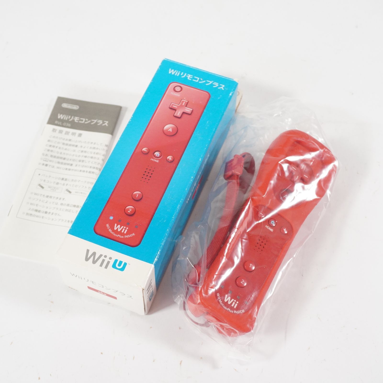 箱つき美品 Wii リモコンプラス レッド Wii U - メルカリ