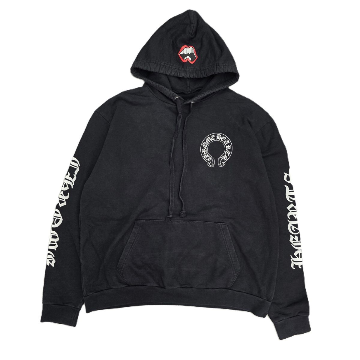 CHROME HEARTS クロムハーツ MATTY BOY マッティボーイ Chomper Horseshoe Hoodie チョンパー ホースシュー フーデッドパーカー パーカー メンズ コットン ブラック 中古