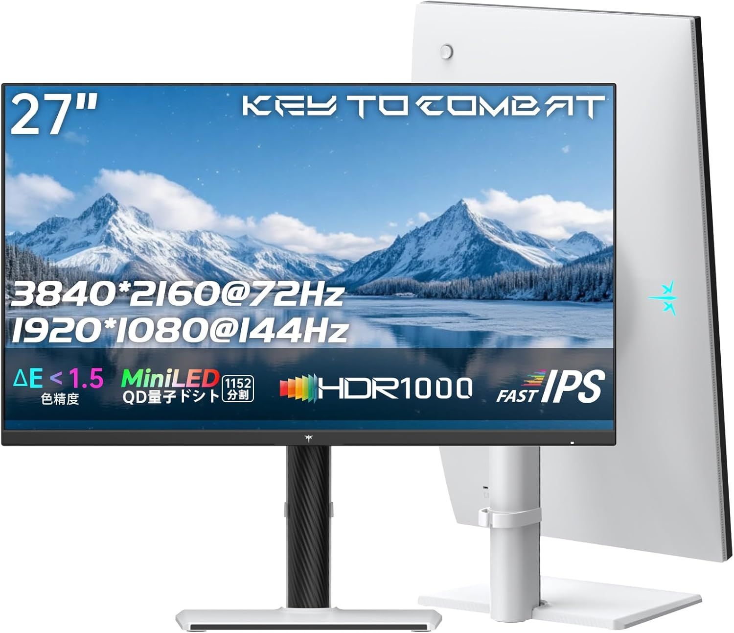 KTC M27U6 27インチ Mini LED モニター 4K 72Hz　++924529