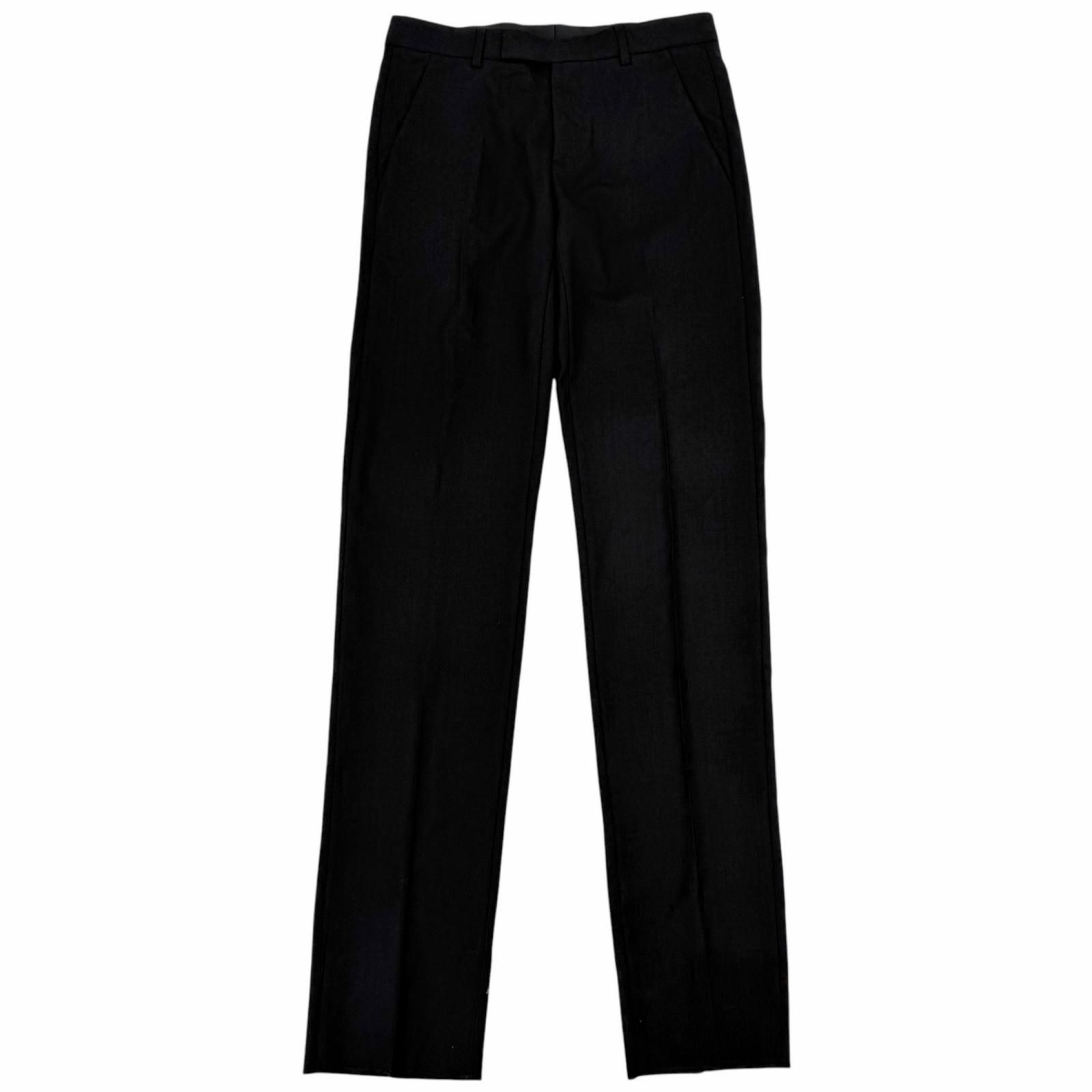 未使用品□DIOR ディオール オム 013C120A4866 ウール100％ シングル トラウザーズ スラックス ブラック 44 イタリア製 正規品 メンズ