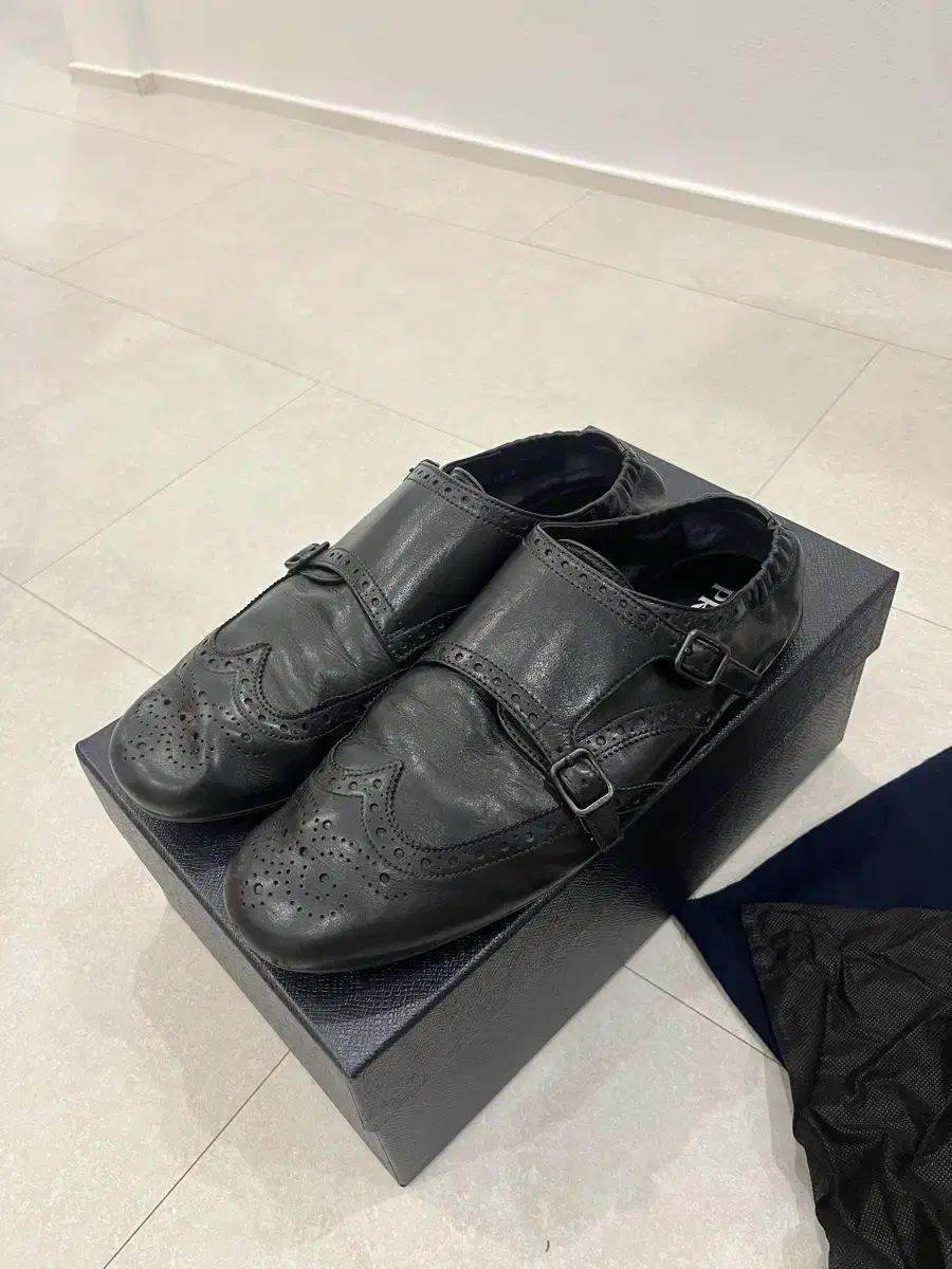 270)PRADA プラダ ダブルモンクストラップ ローファー