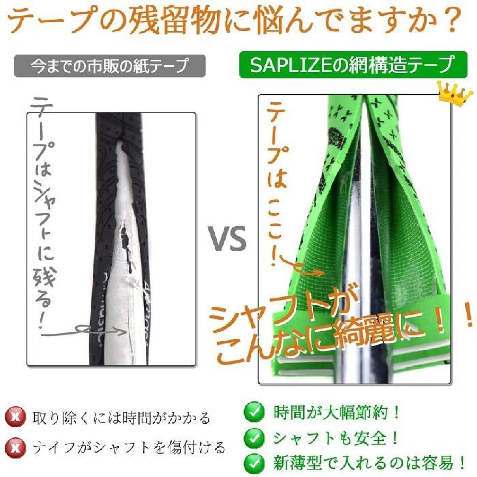 ゴルフクラブ グリップ交換キット ゴムシャフトクランプ グリップ 
