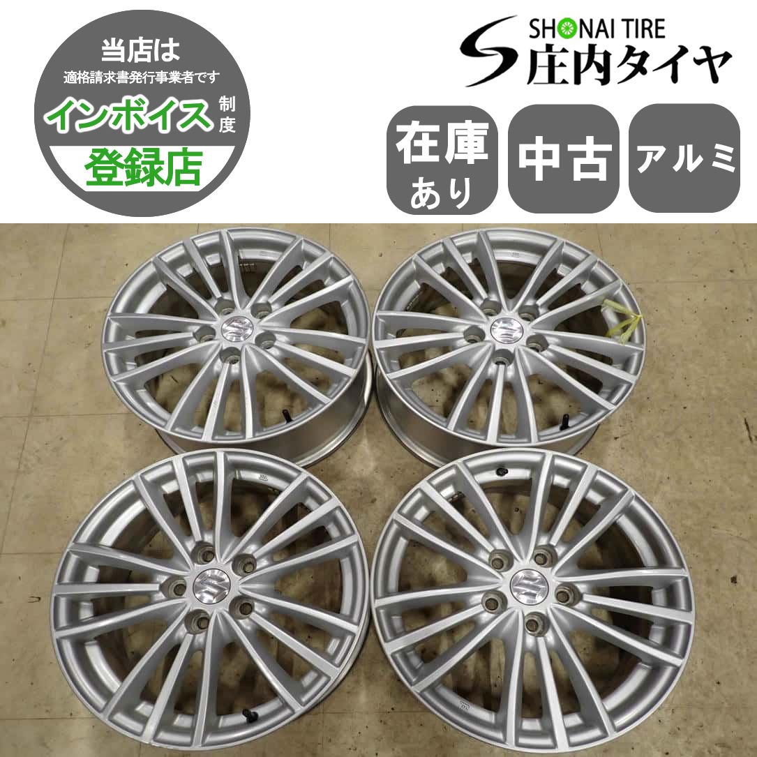 4本SET 会社宛 送料無料 17×6.5J スズキ スイフト スポーツ 純正 アルミ ホイール 5穴 PCD 114.3mm +50 ハブ径60mm 店頭交換OK！ NO,I5882