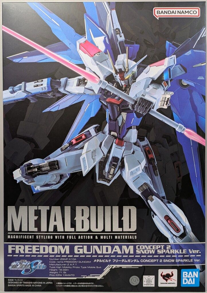 BANDAI SPIRITS METAL BUILD 機動戦士ガンダムSEED フリーダムガンダム CONCEPT 2 SNOW SPARKLE Ver.