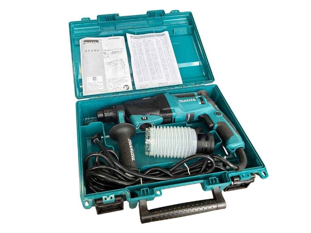 ☆美品☆ makita マキタ 100V 26mm ハンマドリル HR2631F ケース付き 電動工具 穴あけ 破砕 ハンマードリル
