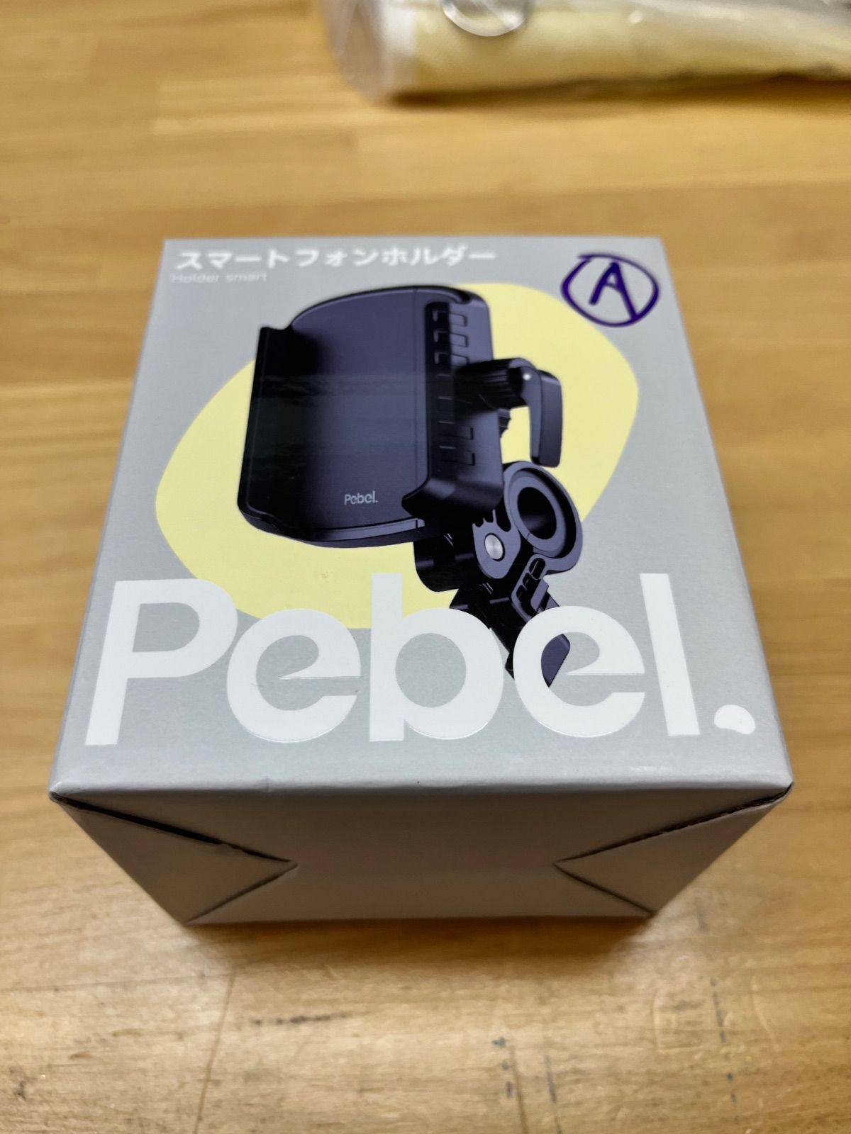 クロスバイク ブラック スマホホルダー付き　引き渡し限定 バイク スマホホルダー 自転車 携帯ホルダー 【日本企画・1秒脱着