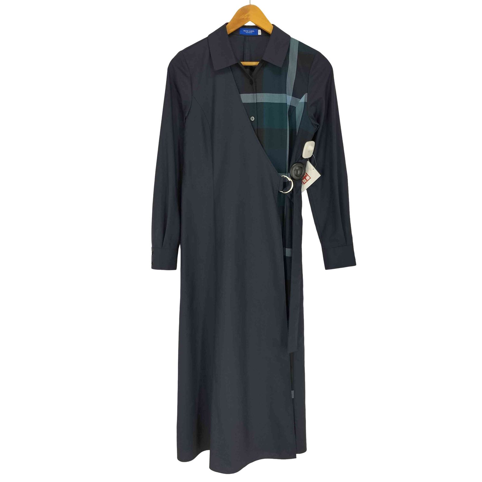ブルーレーベルクレストブリッジ BLUE LABEL CRESTBRIDGE チェック柄切り替えワンピース レディース EUR：38