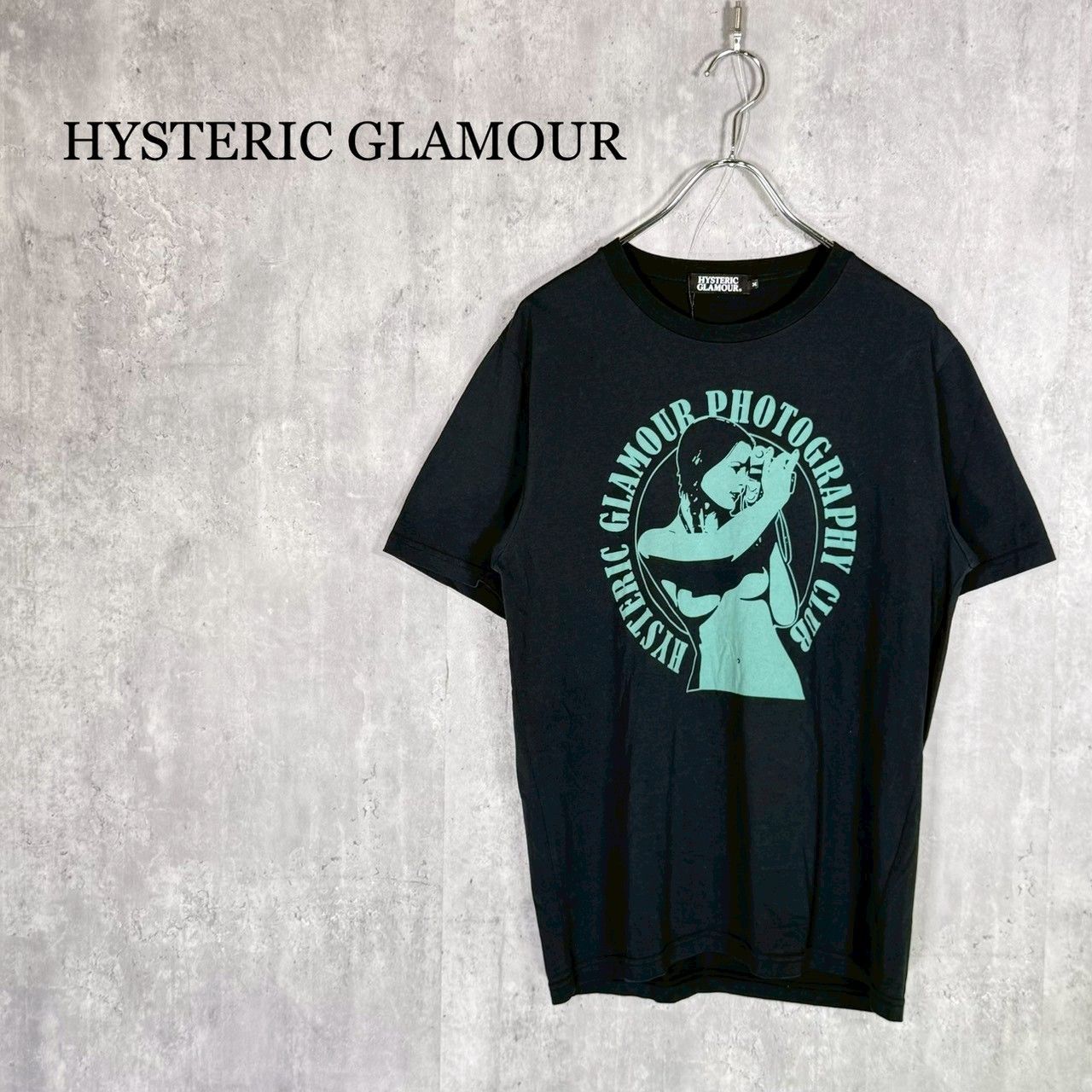 『HYSTERIC GLAMOUR』ヒステリックグラマー（M）GLAMOUR PHOTOGRAPHY CLUB ヒスガールフォトプリントTシャツ