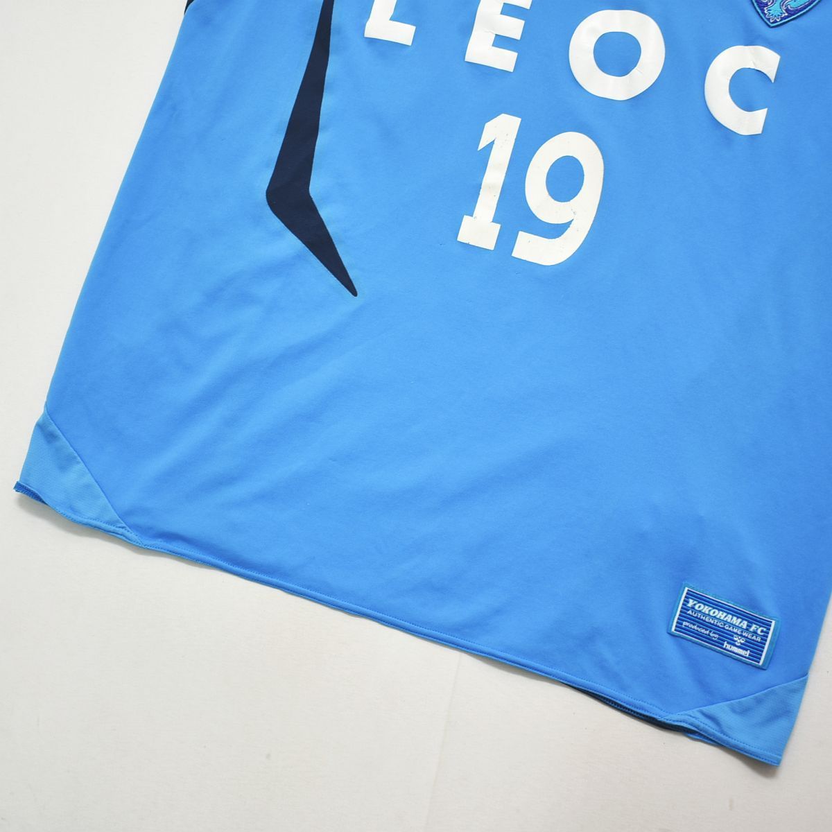 日本製 ヒュンメル hummel 横浜FC 2009 HOME 1st ＃19 難波宏明