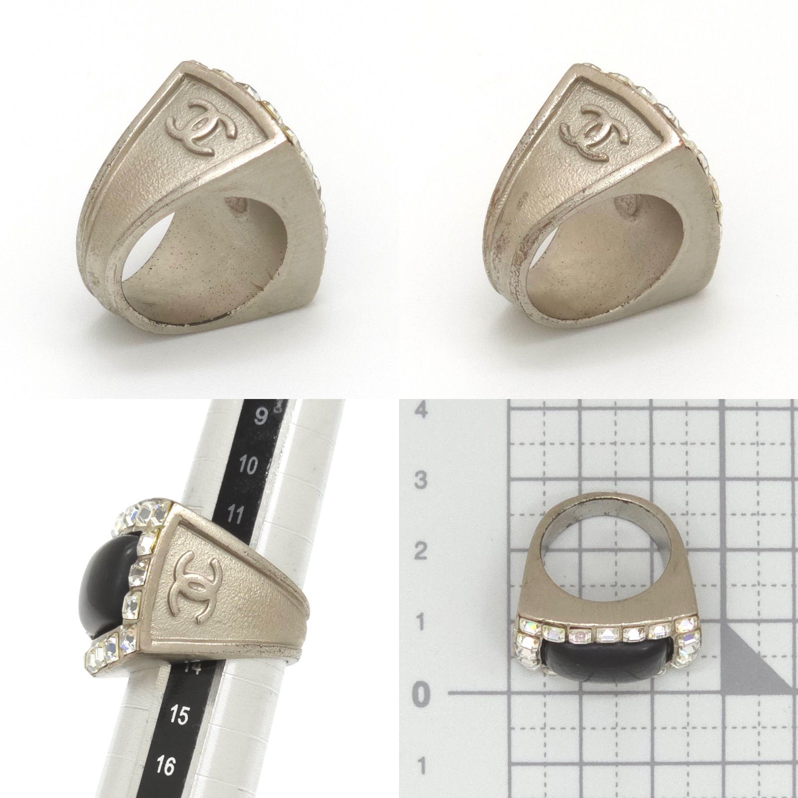 CHANEL シャネル ココマーク スクエア リング 約13号 00 A ライン