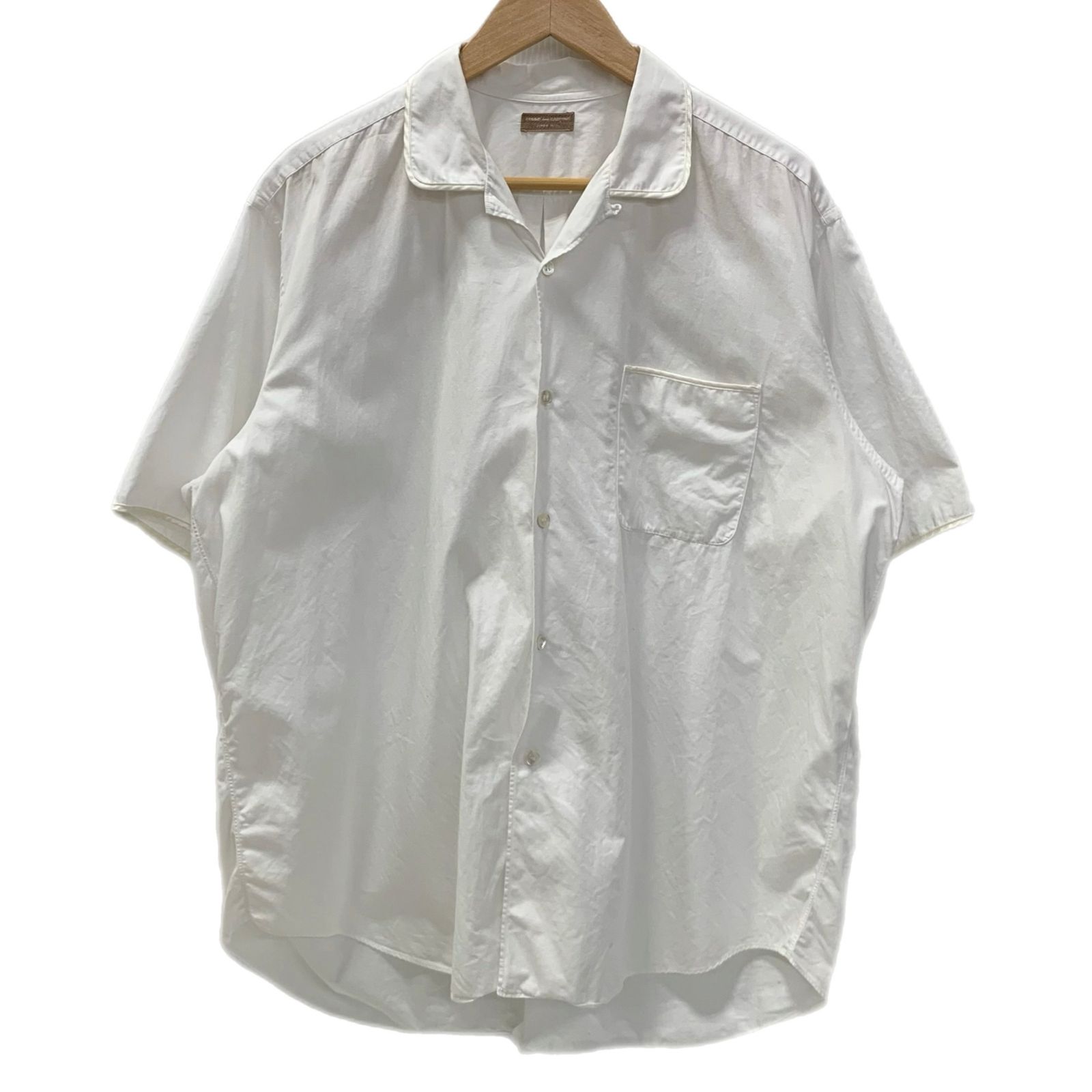 コムデギャルソン COMME des GARCONS オム プリュス HOMME PLUS 半袖シャツ ホワイト 201MT-6183