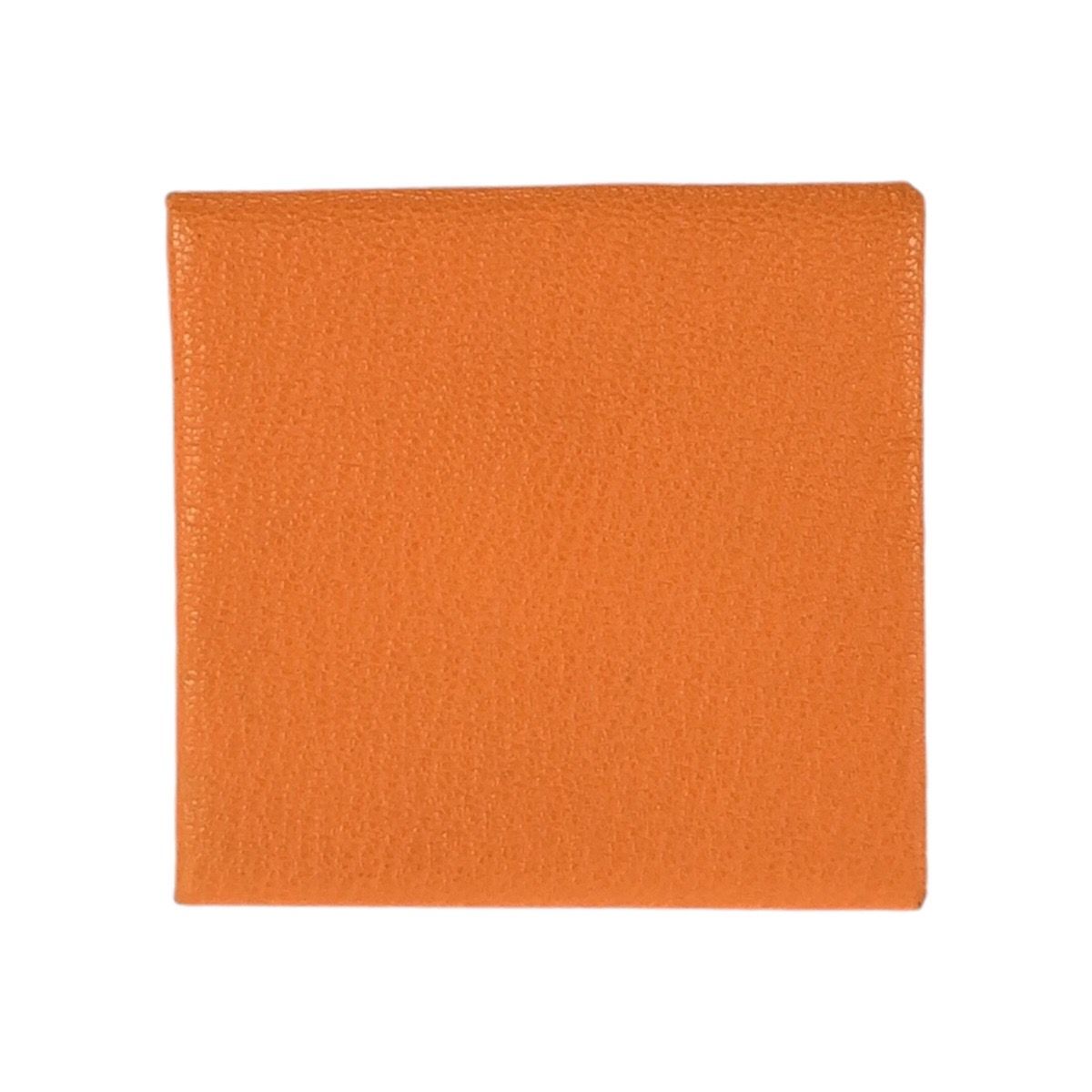 美品 HERMES エルメス バスティア フー オレンジ シルバー金具