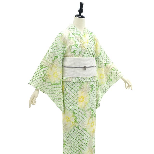 新古品】 有松 浴衣 本場有松鳴海絞り 夏物 未使用 ゆかた 絞り 木綿