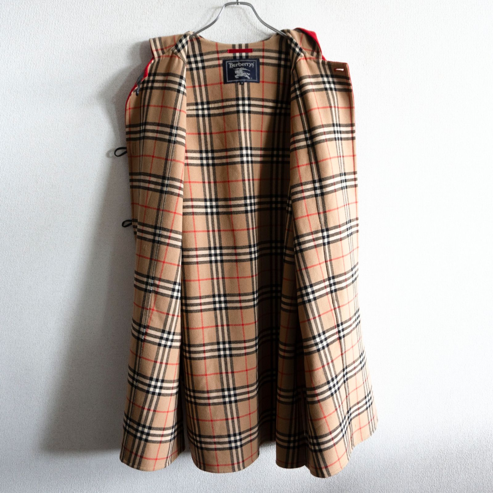 雰囲気抜群】 BURBERRYS 【ウール カシミヤ フーデット コート】38