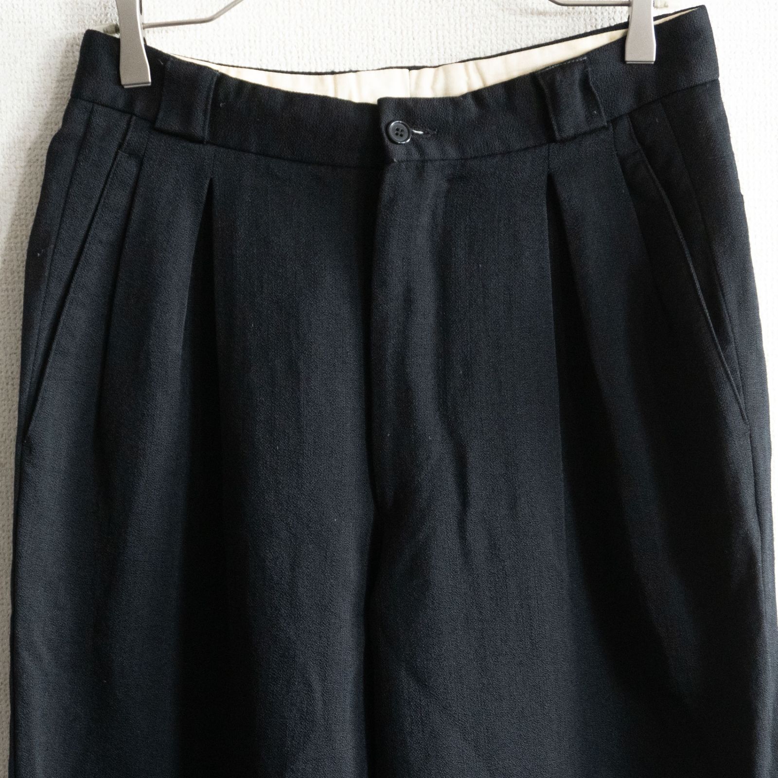 美品】GIORGIO ARMANI【90s 2タック ワイド スラックスパンツ 】31