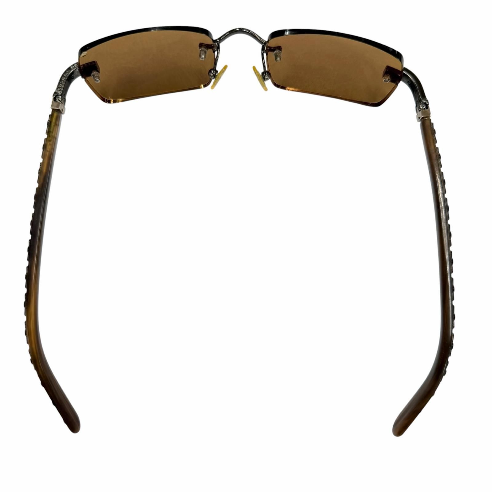 良品▽CHROME HEARTS クロムハーツ THREE BOB 925 リムレス ツー 