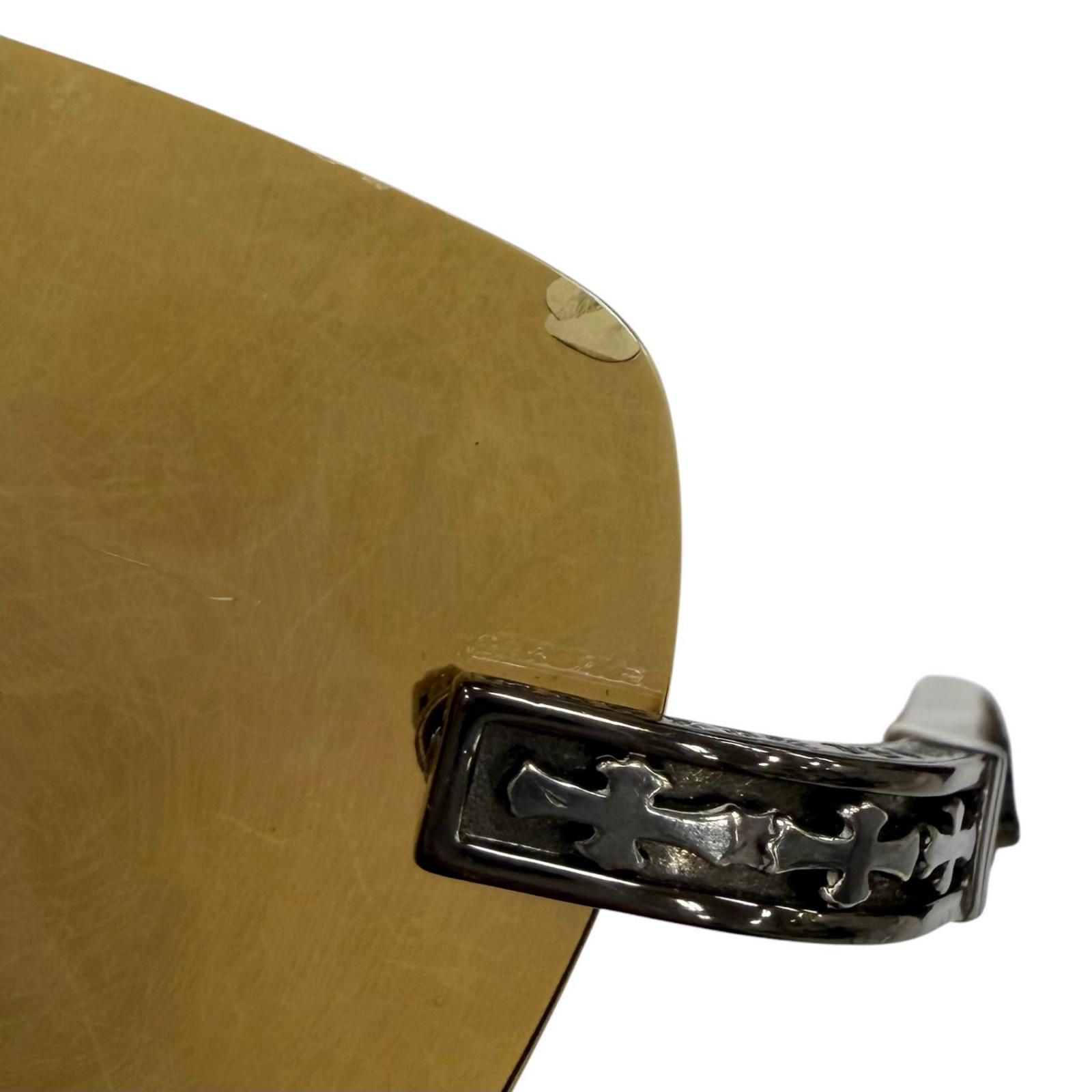良品▽CHROME HEARTS クロムハーツ THREE BOB 925 リムレス ツー 
