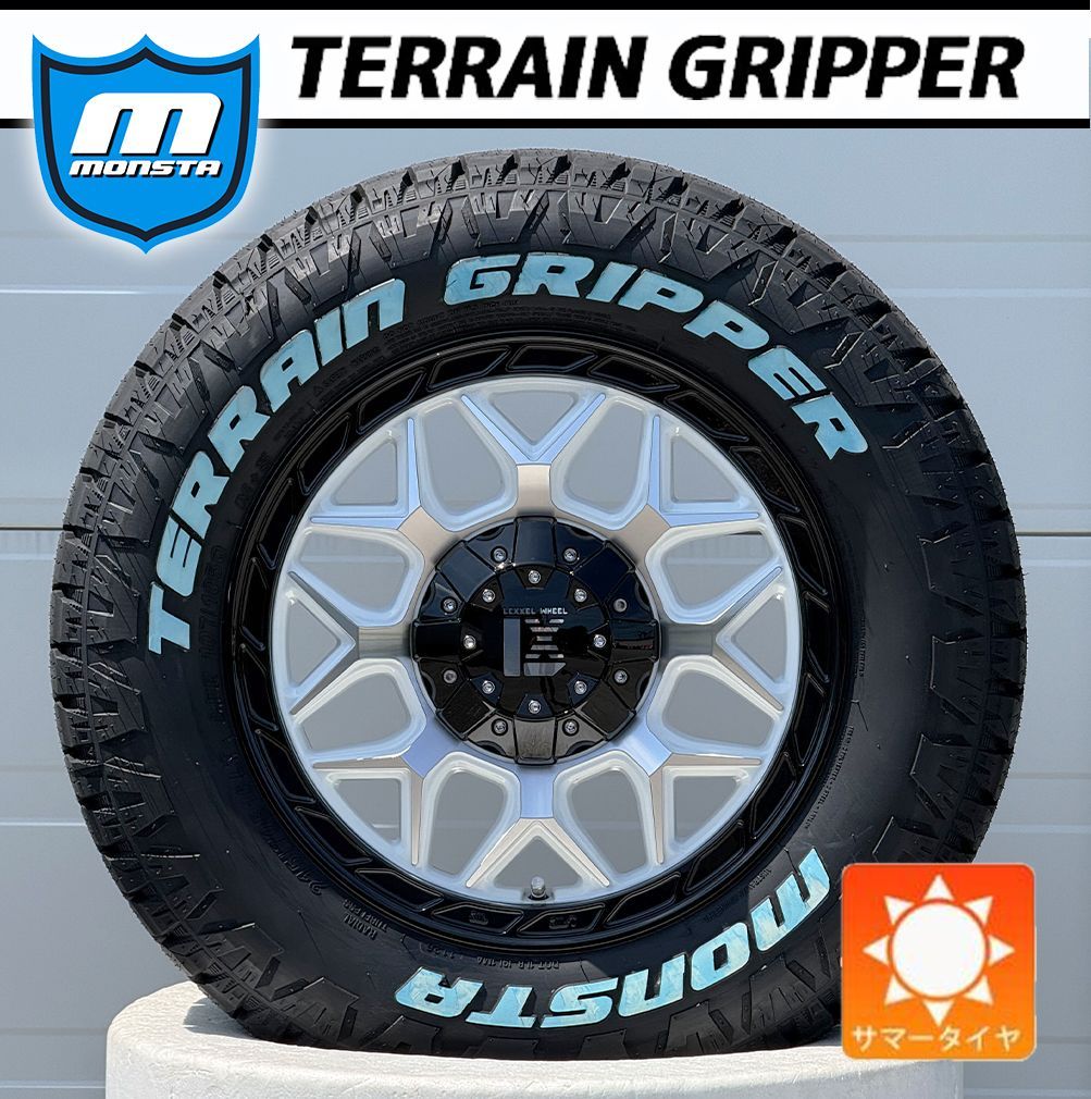 デリカD5 エクストレイル RAV4｜LEXXEL InFerno 16インチ タイヤホイール MONSTA TERRAIN GRIPPER 215/70R16 ホワイトレター 4本セット