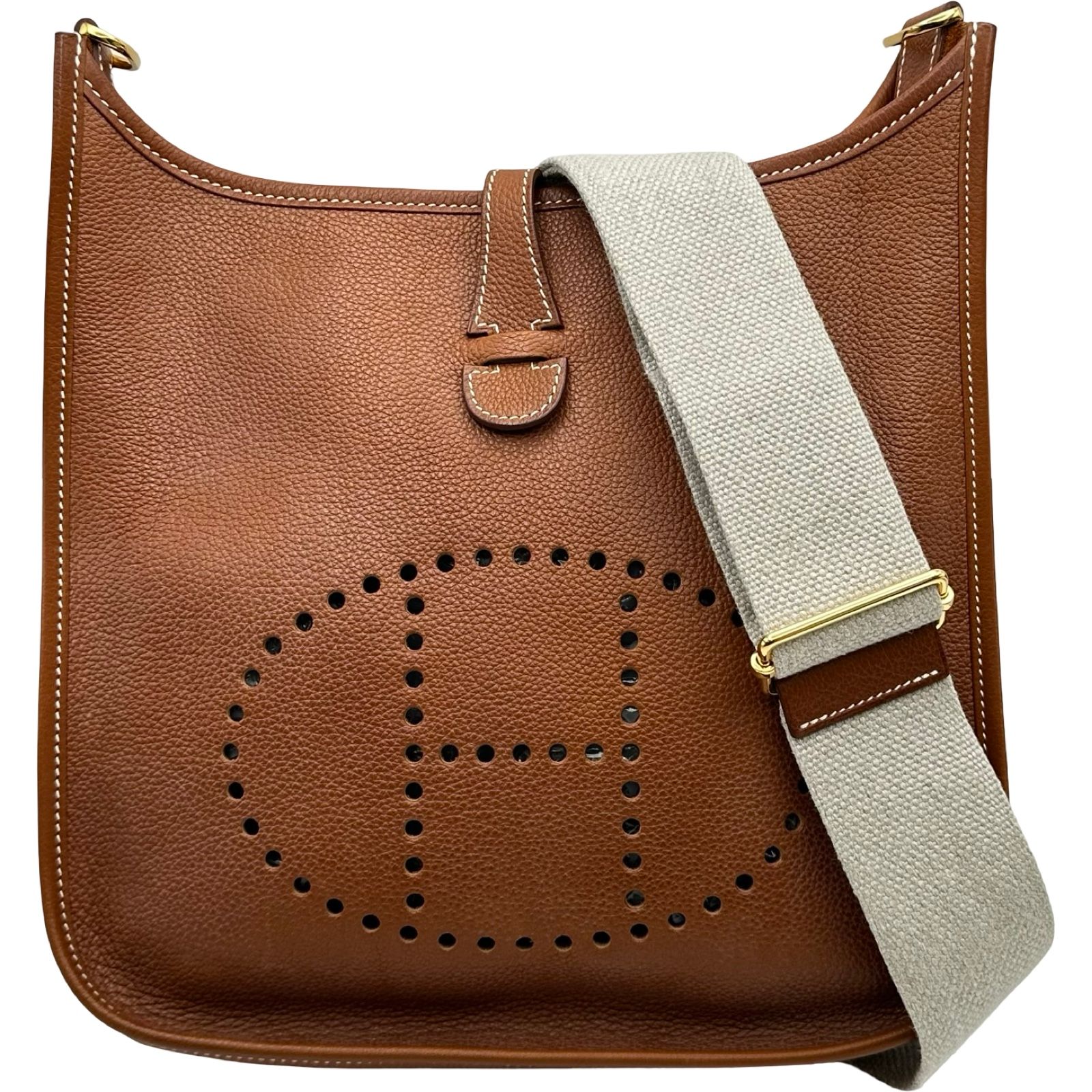 エルメス HERMES エヴリン3 PM B刻印 ゴールド ゴールド金具 フォーブ レディース ショルダーバッグ
