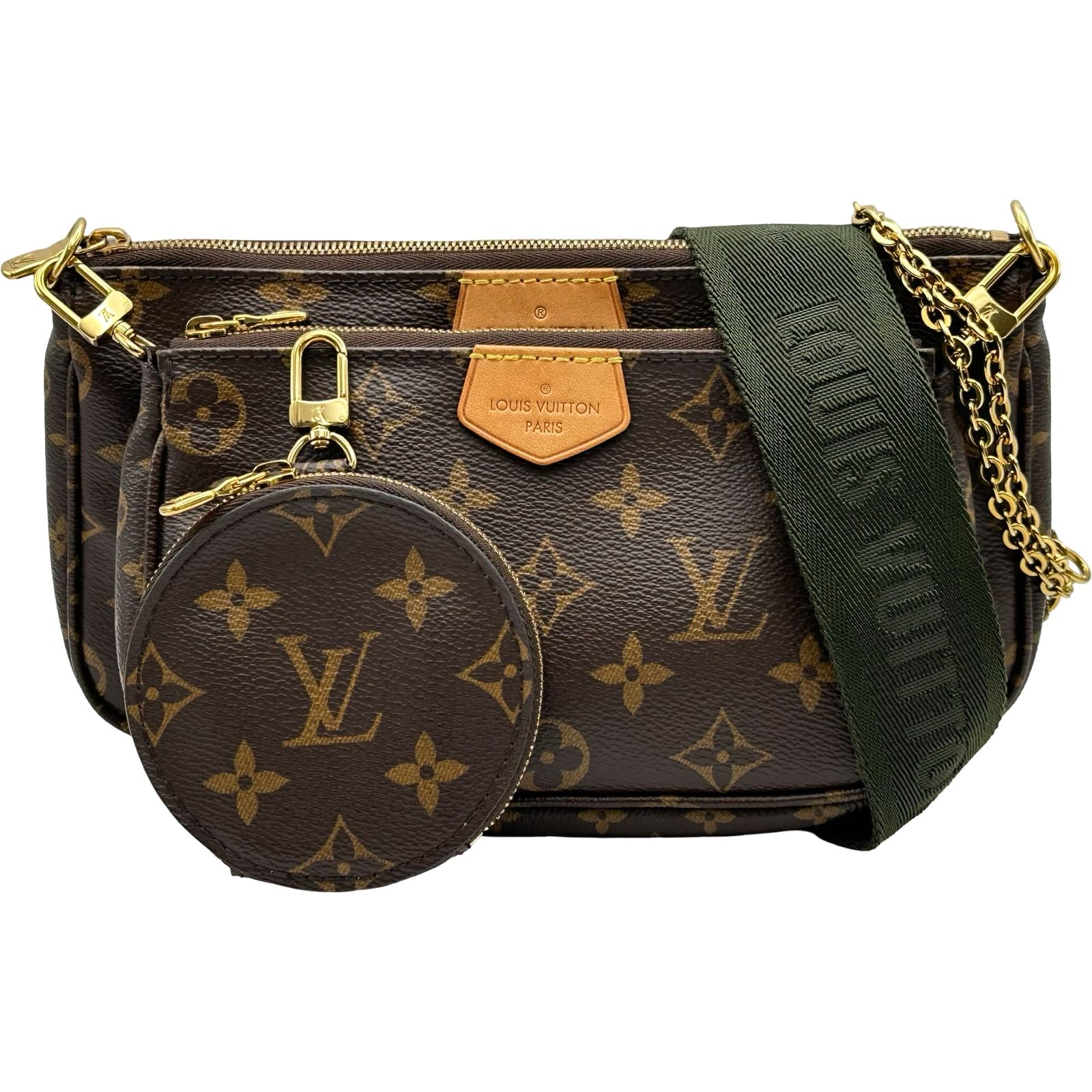 ルイ・ヴィトン LOUIS VUITTON ミュルティ・ポシェット・アクセソワール M44813 ブラウン モノグラムキャンバス ユニセックス ショルダーバッグ