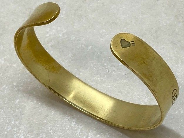 HUMAN MADE/ヒューマンメイド ロゴ刻印 バングル ブレスレット