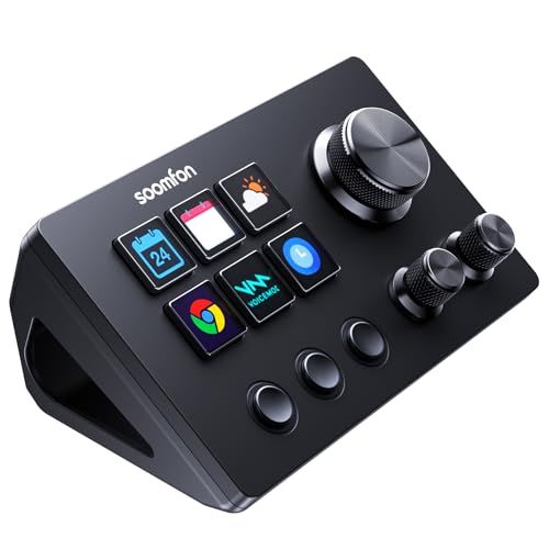 Stream Controller - SOOMFON Stream Studio Control Deck 6キー配列 ストリームデック ライブコンテンツ作成用のコントローラー 配信者向けデバイス OBS/Twitch?/YouTube連携 568e3990