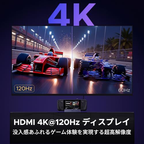 UGREEN Steam Deck/Switch/Rog Ally/Legion Go用ドック 6-in-1 USB-Cハブ 4K@120Hz HDMI 2.1、100W PD充電、USB-A & USB C 3.0、1000Mbpsイーサネ 25a0be26 UGREEN Steam Deck/Switch/Rog Ally/Legion Go用ドック 6-in-1 USB-Cハブ 4K@120Hz HDMI 2.1、100W PD充電、USB-A & USB C 3.0、1000Mbpsイーサネ 25a0be26