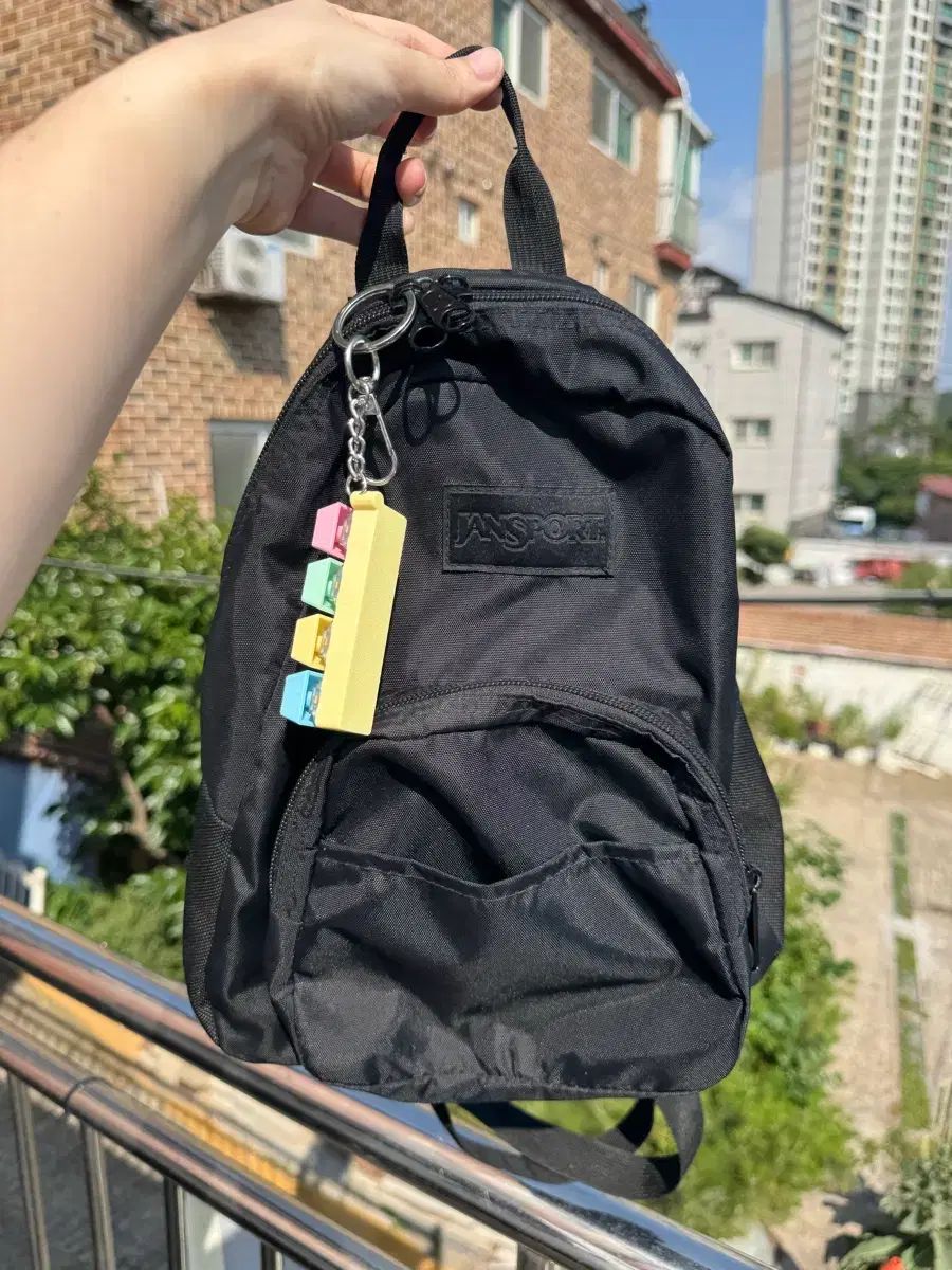 JANSPORT ジャンスポーツ ブラック ロゴ ミニ バックパック