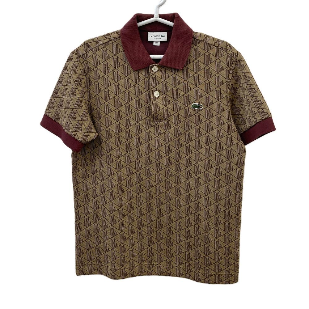 ポロシャツ LACOSTE ラコステ FR3 US5 モノグラム ジャガード - メルカリ