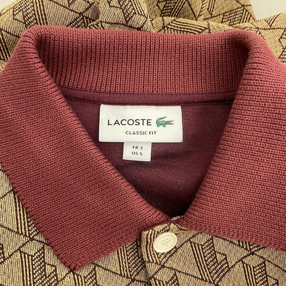 ポロシャツ LACOSTE ラコステ FR3 US5 モノグラム ジャガード - メルカリ